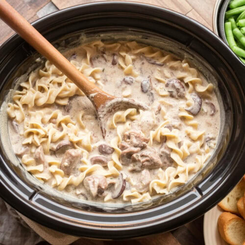 Crock Pot Slow Cooker Beef Stroganoff 1
