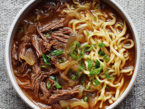 French Onion Beef Noodle Soup Recipe 1