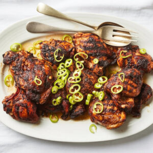 Grilled Thighs With Banana Peppers 1
