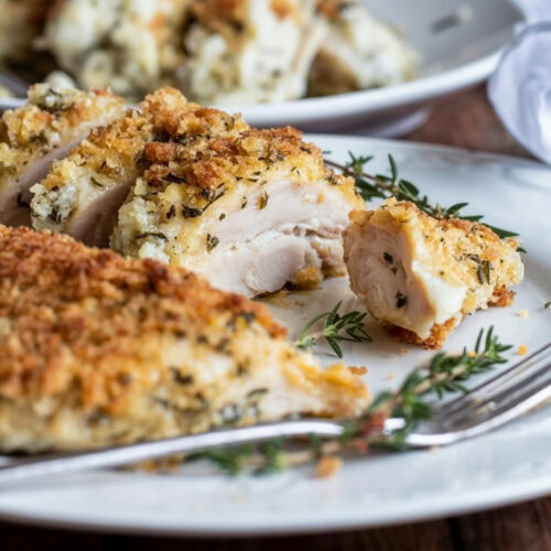 Baked Chicken Breasts With Parmesan Garlic Crust Recipe 1