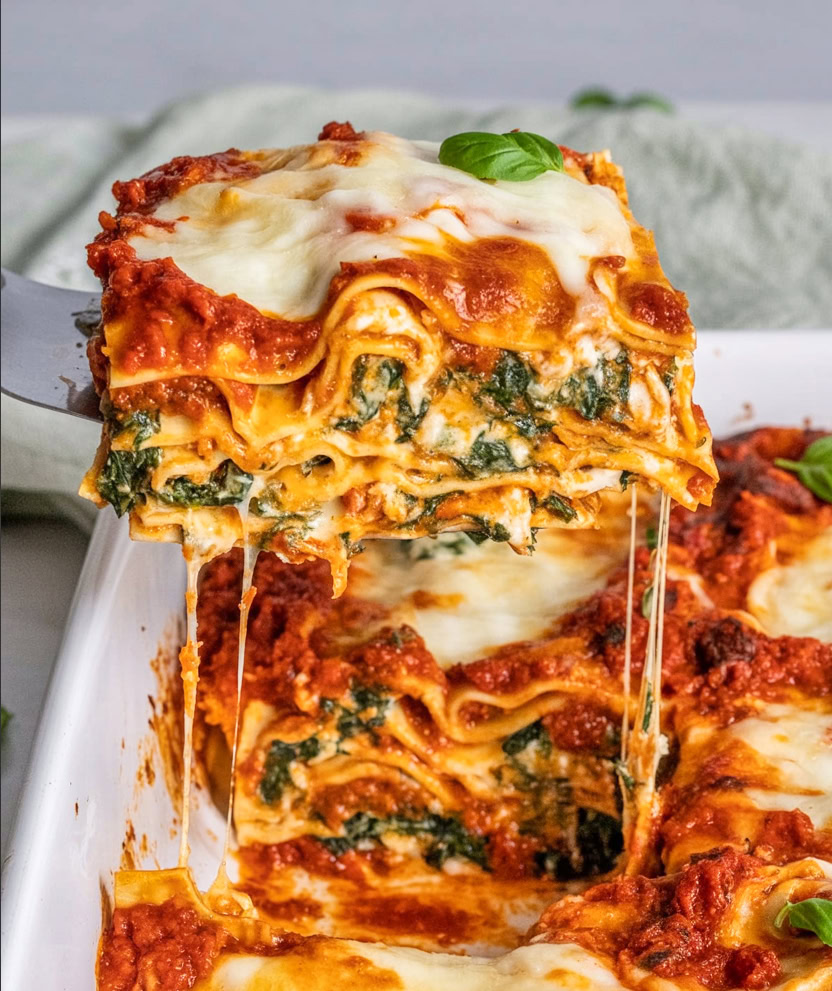 Sausage Lasagna Spinach And Mushrooms 1