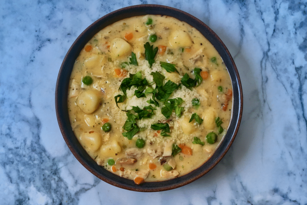 Gnocchi Soup with Chicken