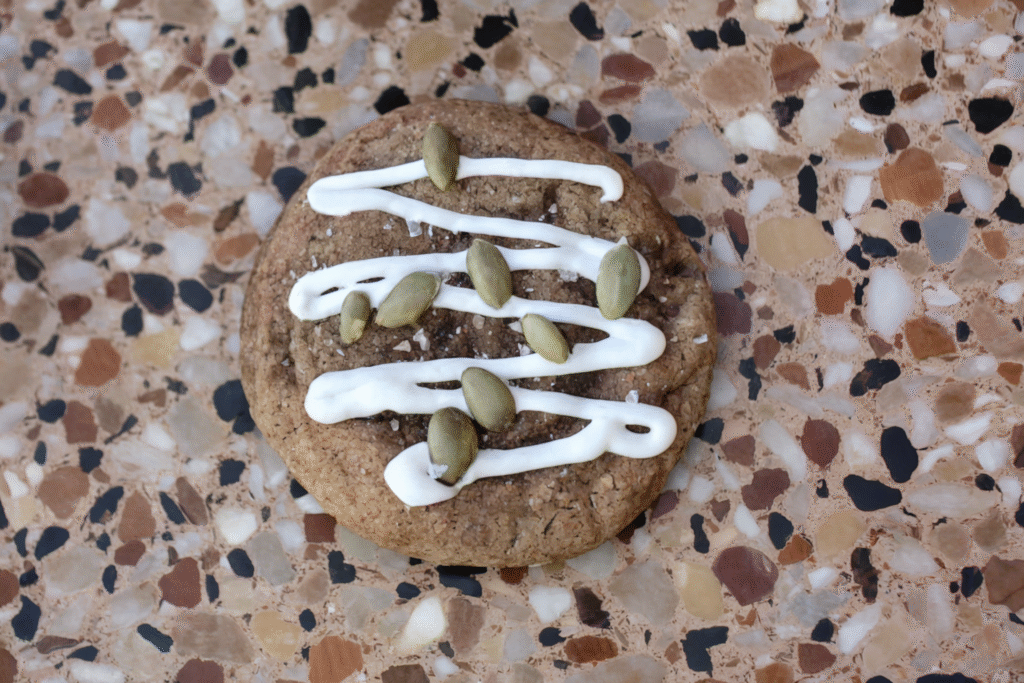 Pumpkin Spiced Cookies with Cream Cheese Glaze