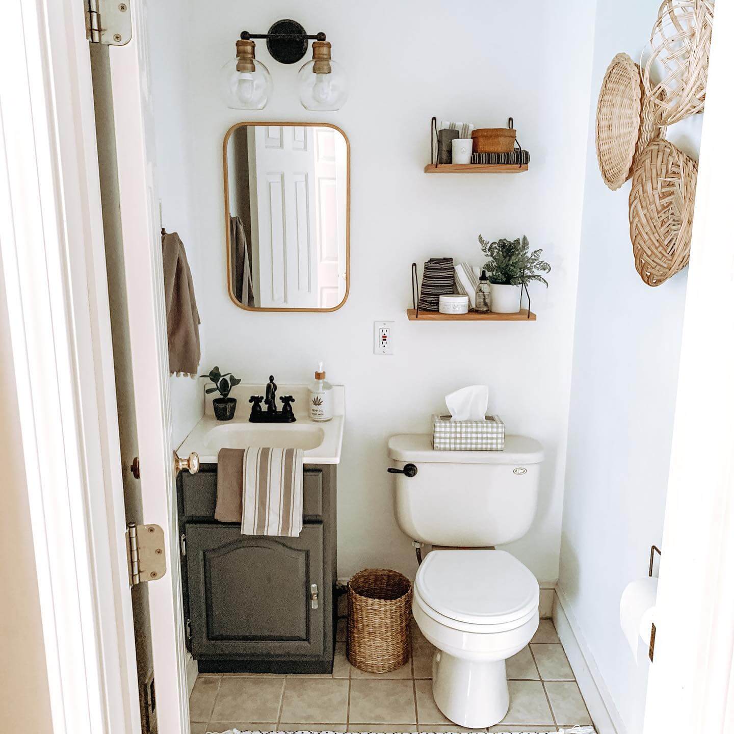 Introduce Natural Texture with Woven Wall Baskets