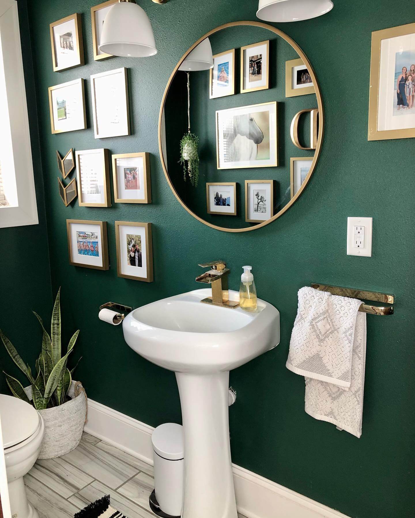 Personalize Your Powder Room with a Gallery Wall