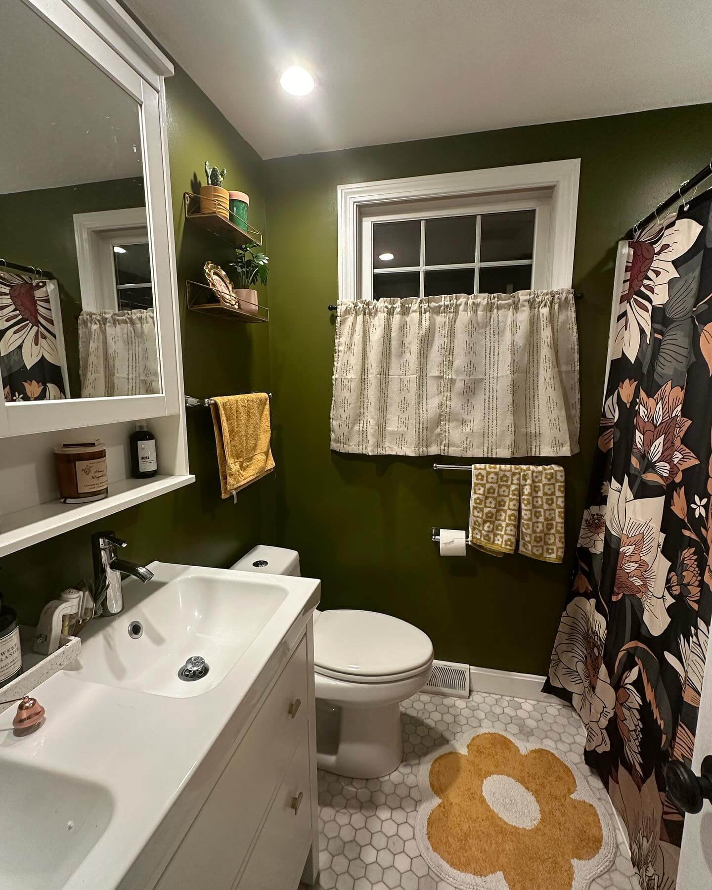 Textured Cafe Curtains Offer Partial Privacy for Small Windows