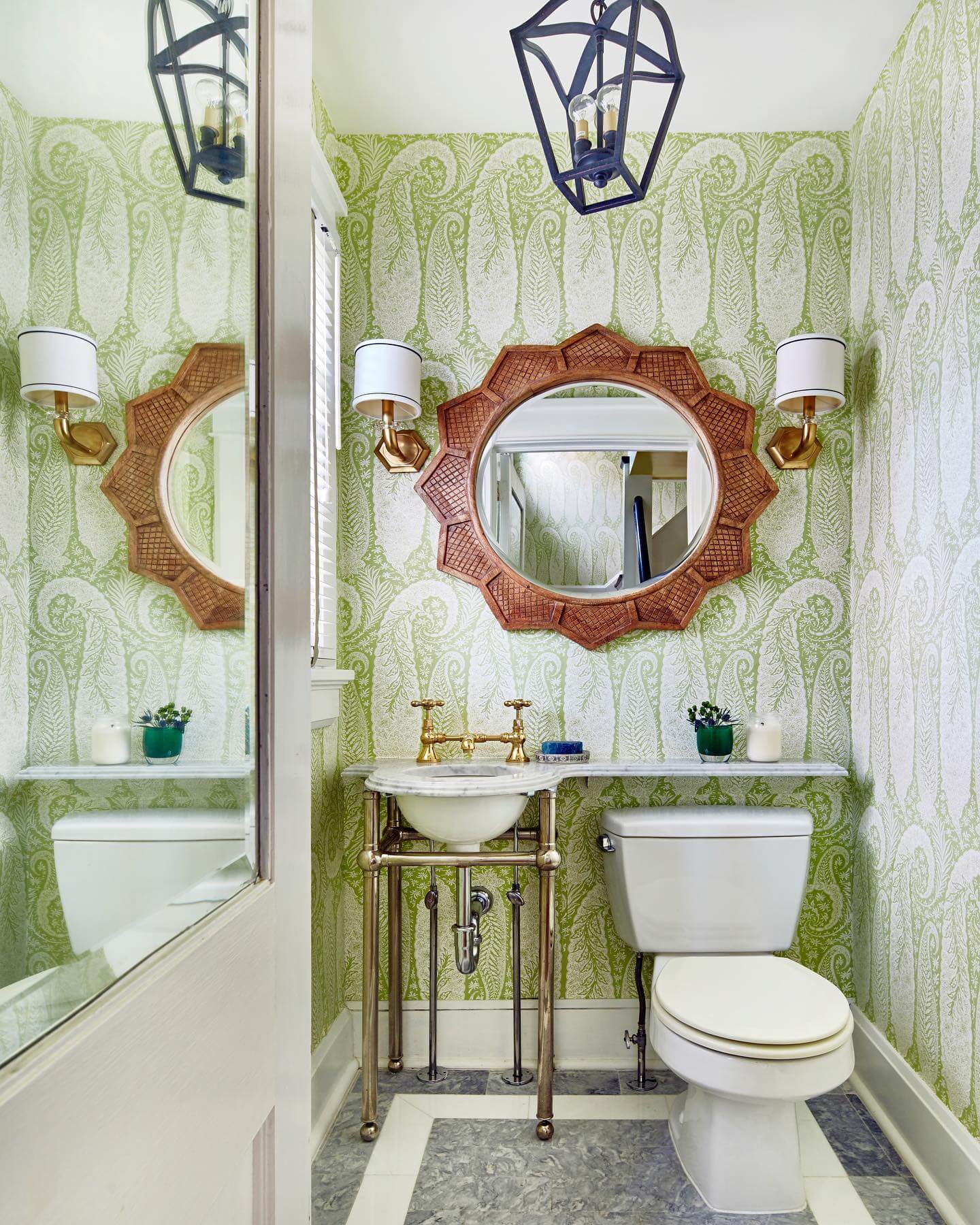 Choose a Starburst Mirror with a Woven Wood Frame