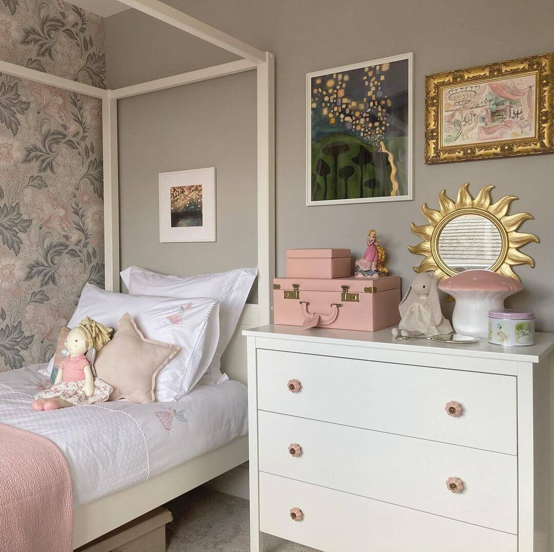 Whimsical Pink Trunks for Dresser Top Storage