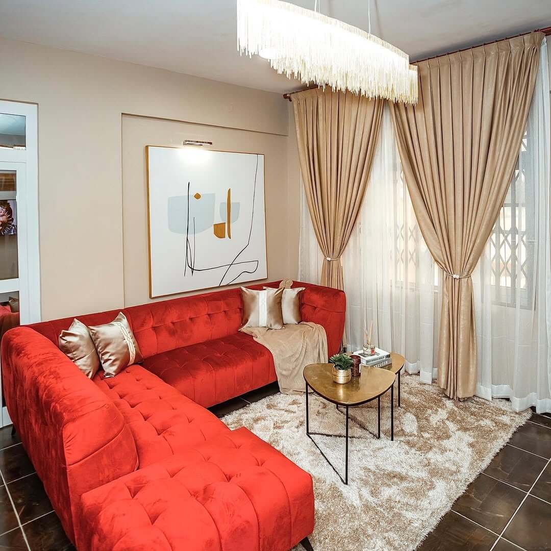 Anchor a Bold Sofa with Abstract Art
