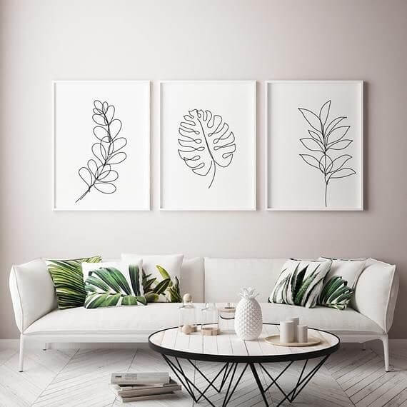 Style Your Wall with a Triptych of Botanical Art
