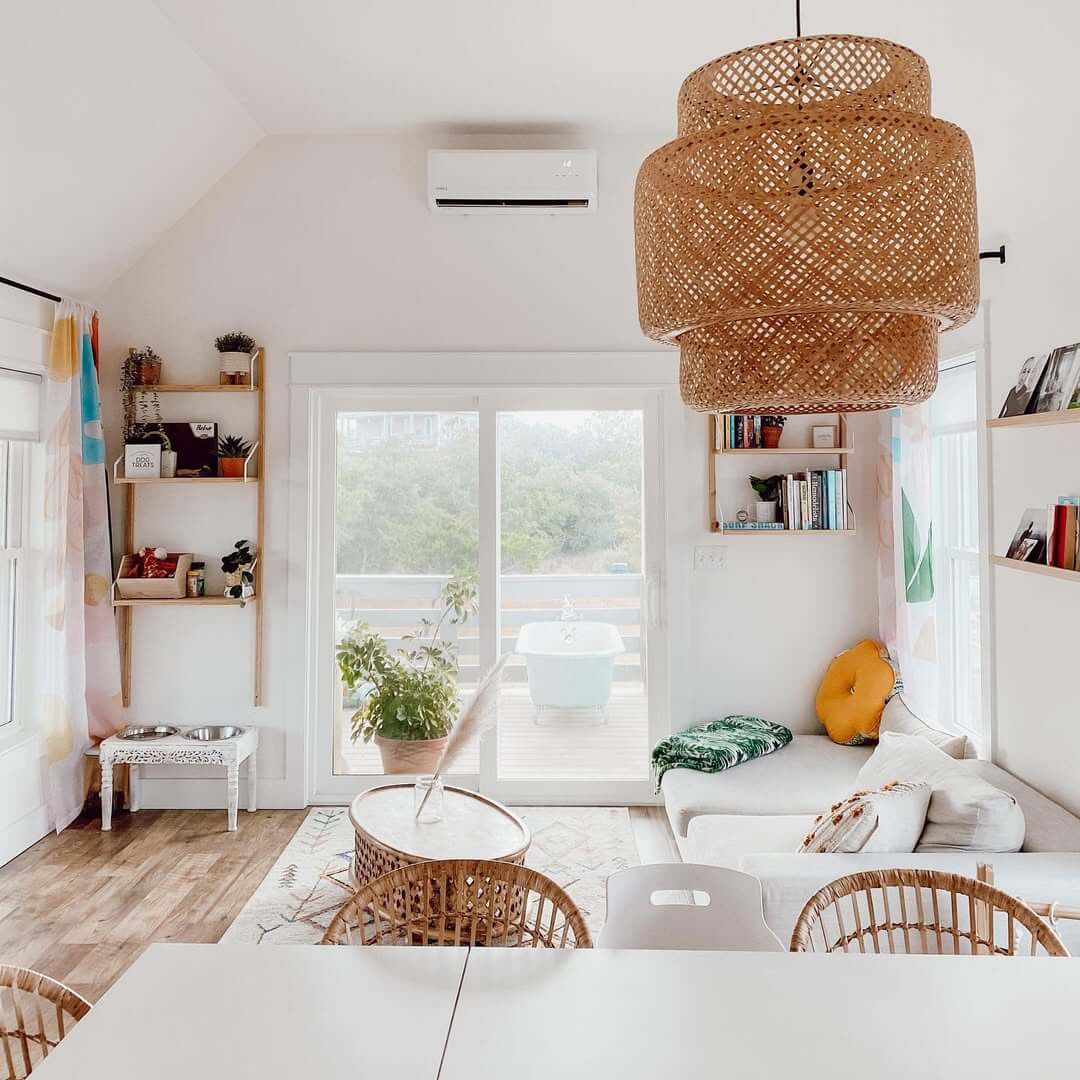 Tiered Woven Pendant Light Adds Natural Texture