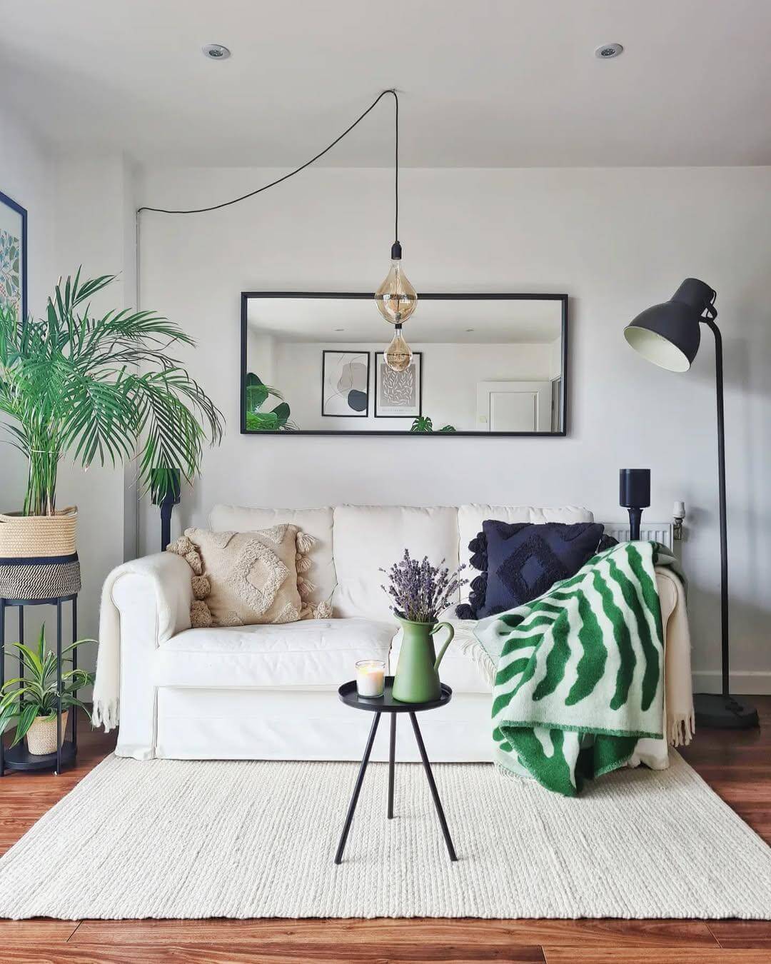 Drape a Bold Patterned Throw Over Your Sofa