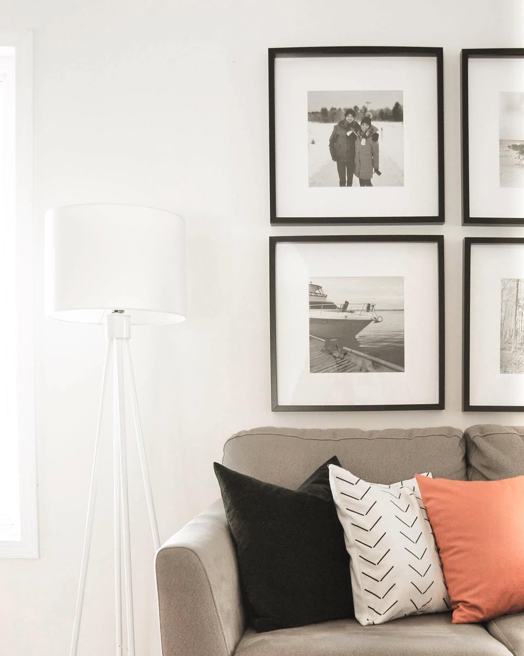 Group Black-Framed Photos For A Balanced Gallery Wall