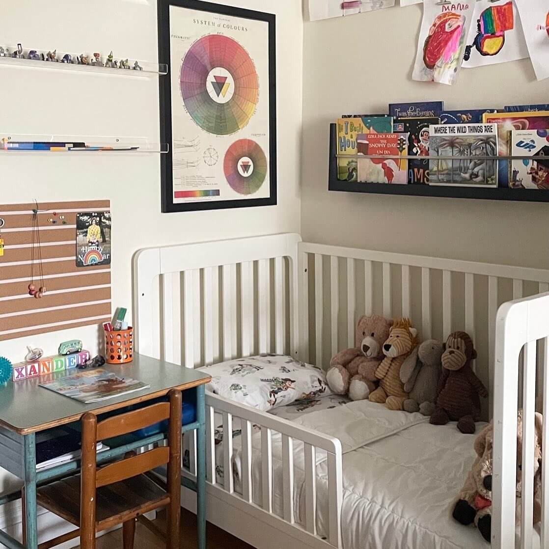 Wall-Mounted Bookshelves for Accessible Storytime