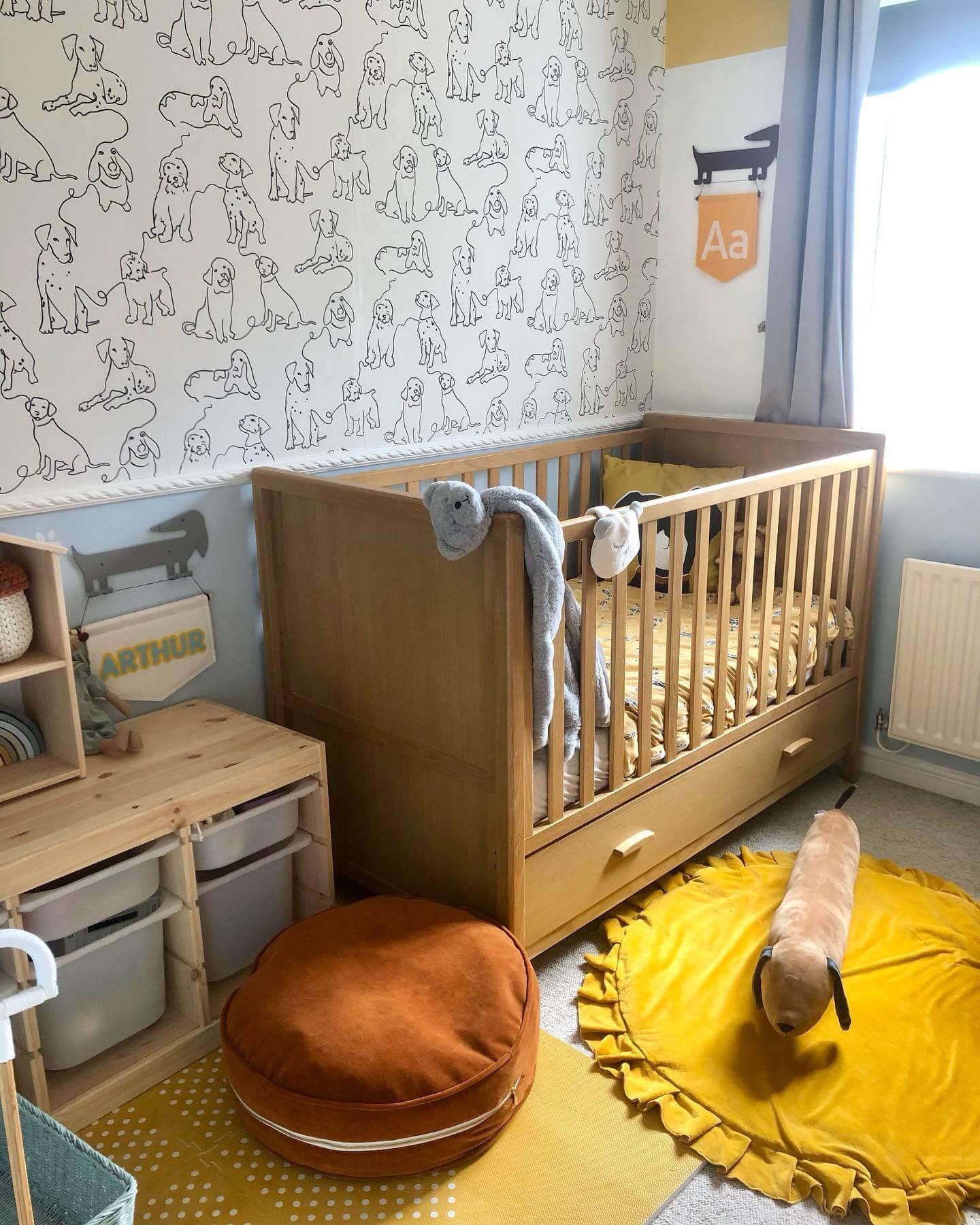 Dog-Patterned Wallpaper for Whimsical Charm