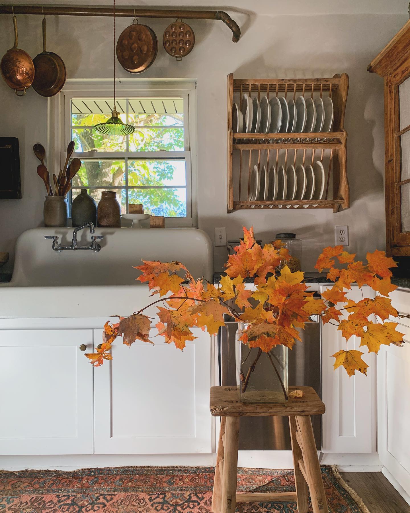 Bring Autumn Indoors with a Branch of Fall Leaves