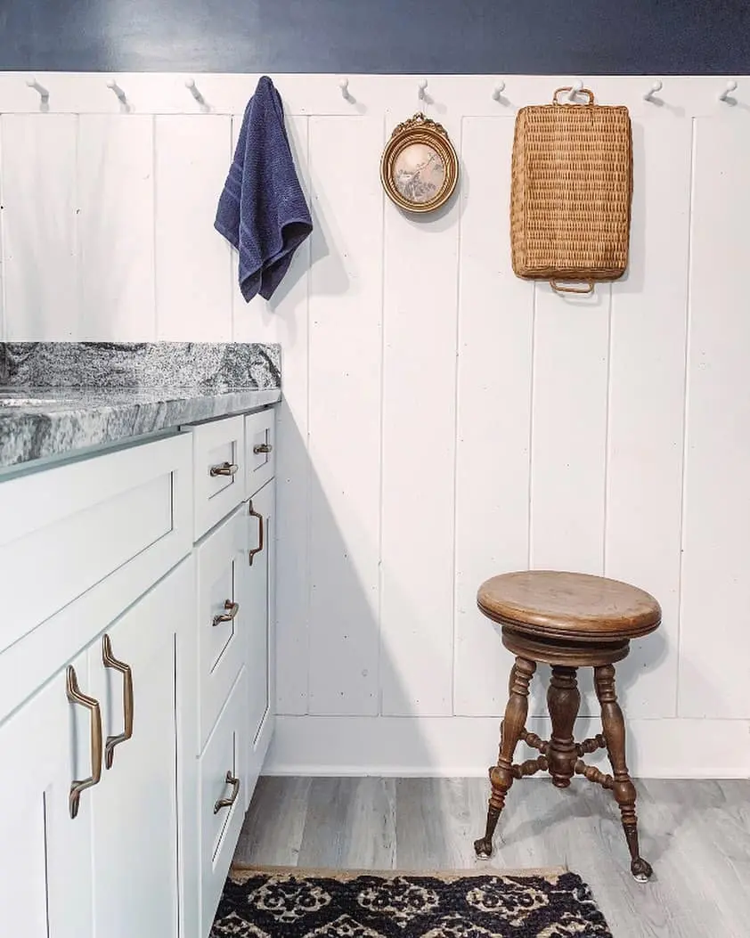 Vintage Piano Stool for Old-World Charm Bathside Seating