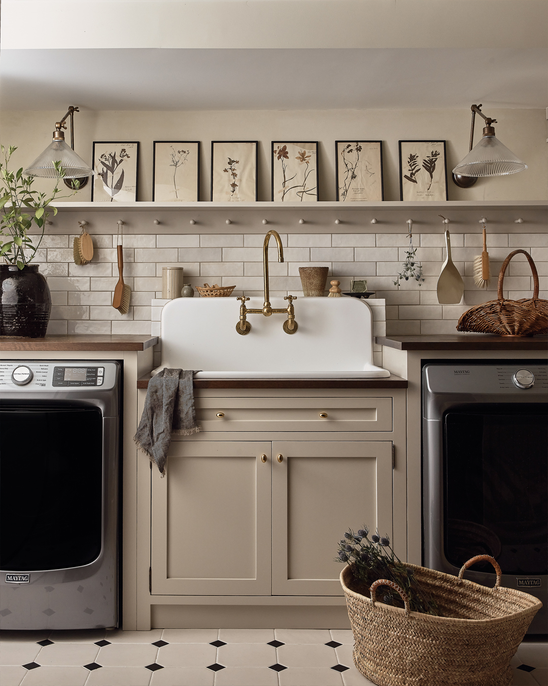 Botanical Prints Create Gallery Wall Charm Above Vanity