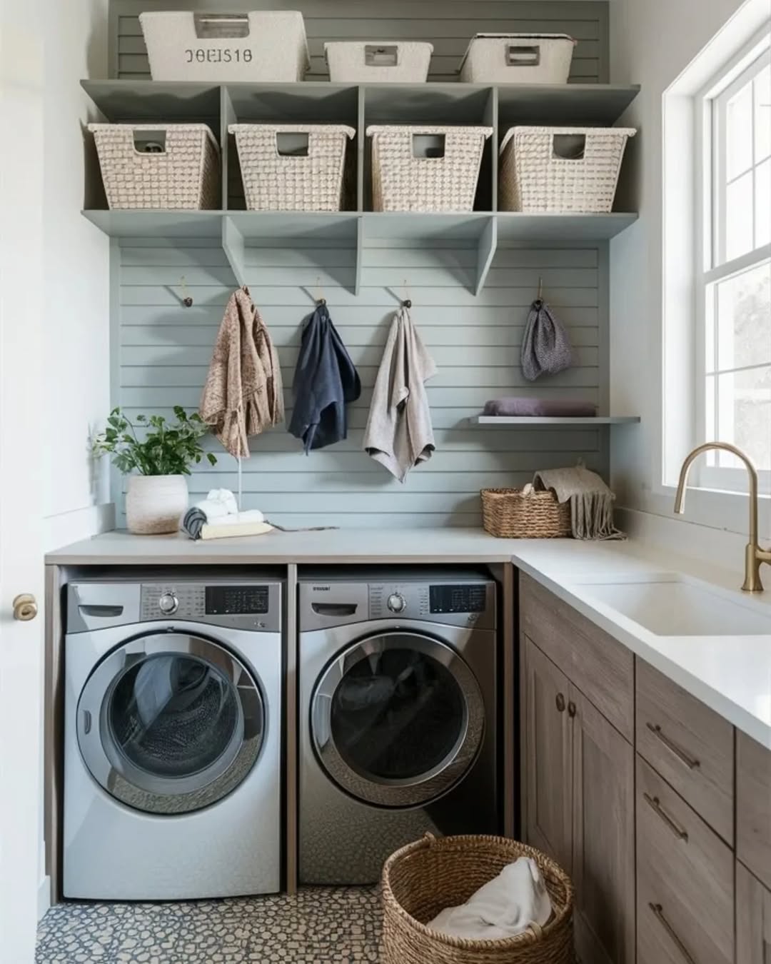 Hanging Hooks Add Instant Drying Space Above the Counter