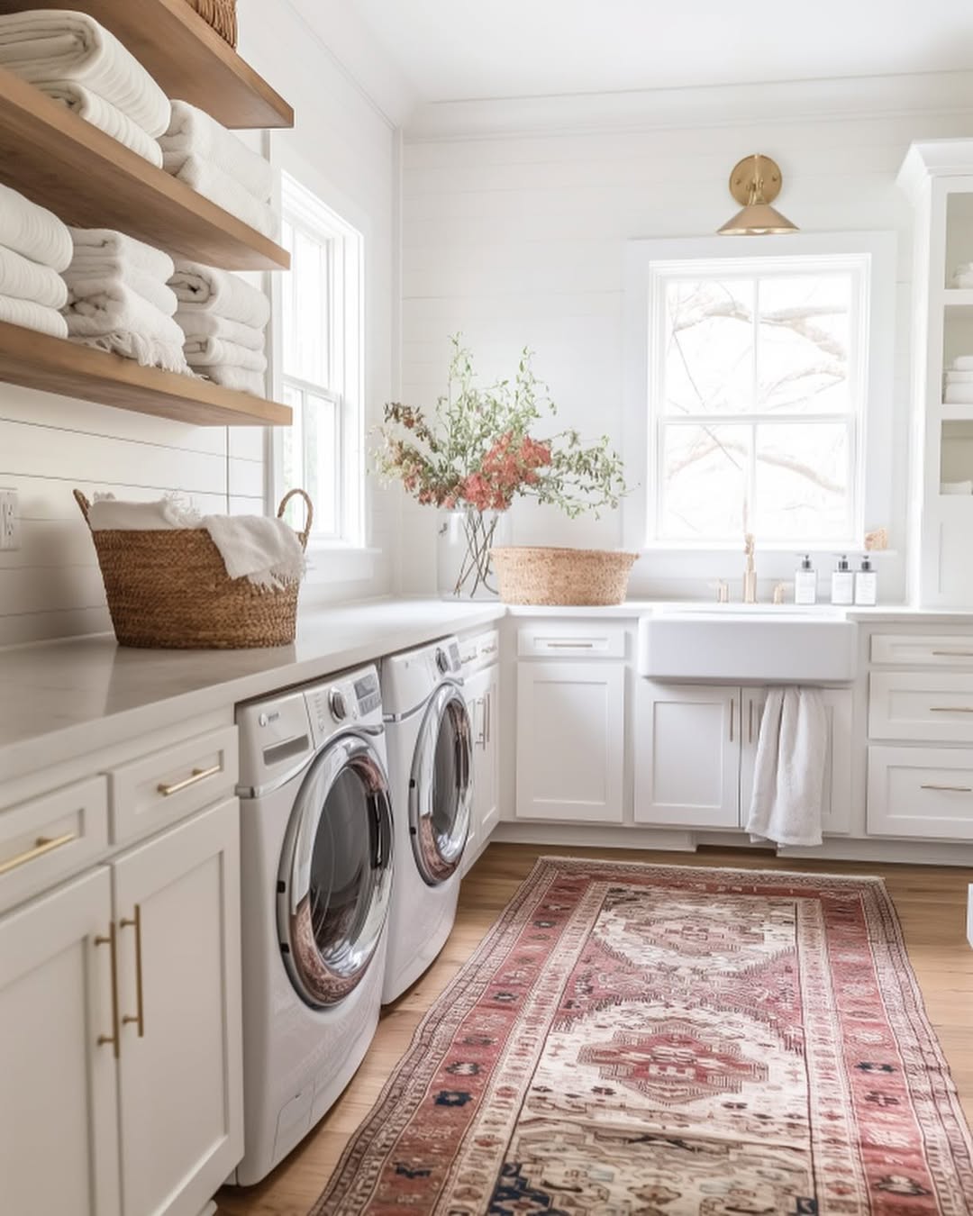Woven Baskets Add Soft Texture to Countertops