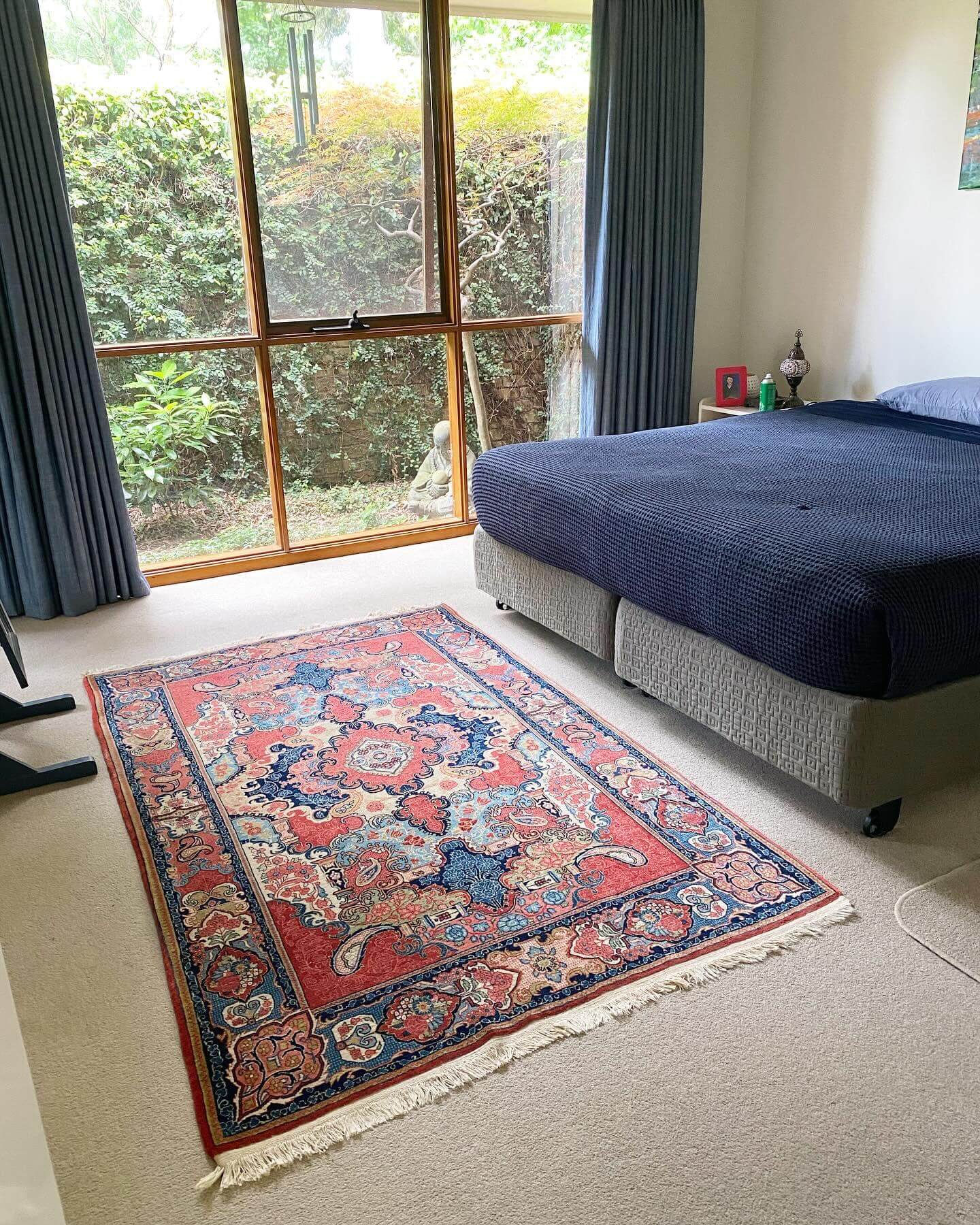 Introduce Color with a Bold Floral Rug