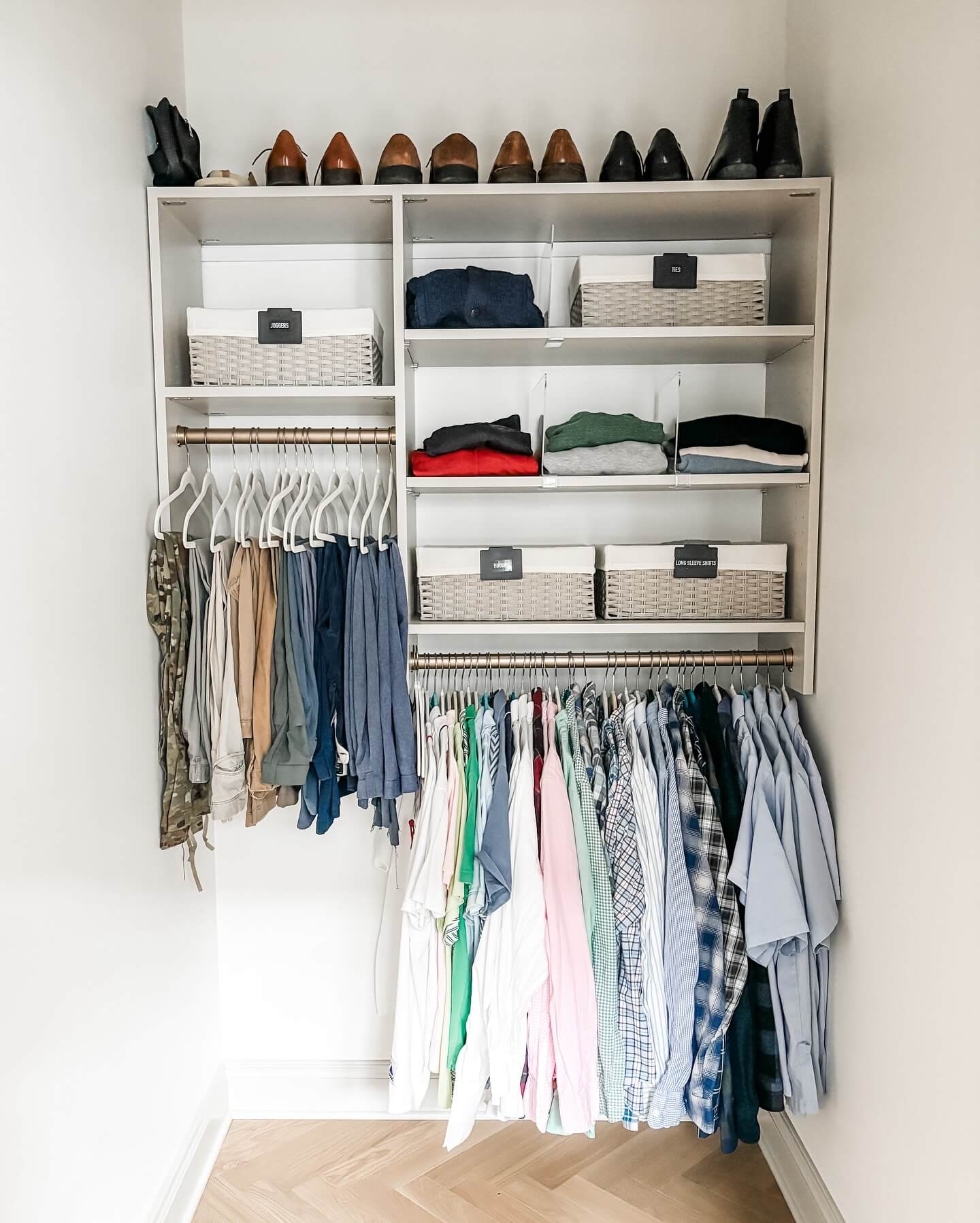 Prevent Sweater Piles From Collapsing with Clear Dividers