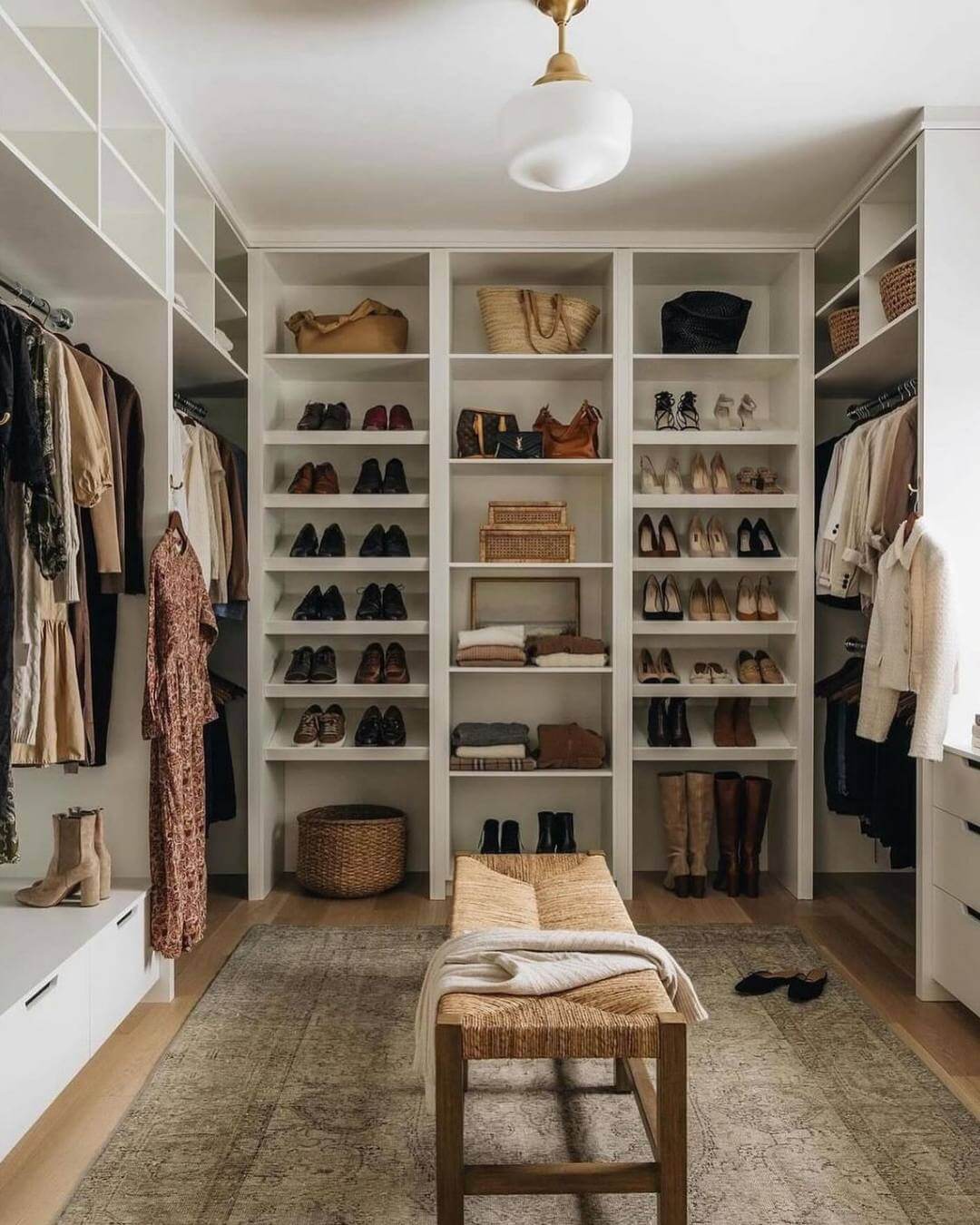 Tiered Shelving Organizes Shoes Into Pairs