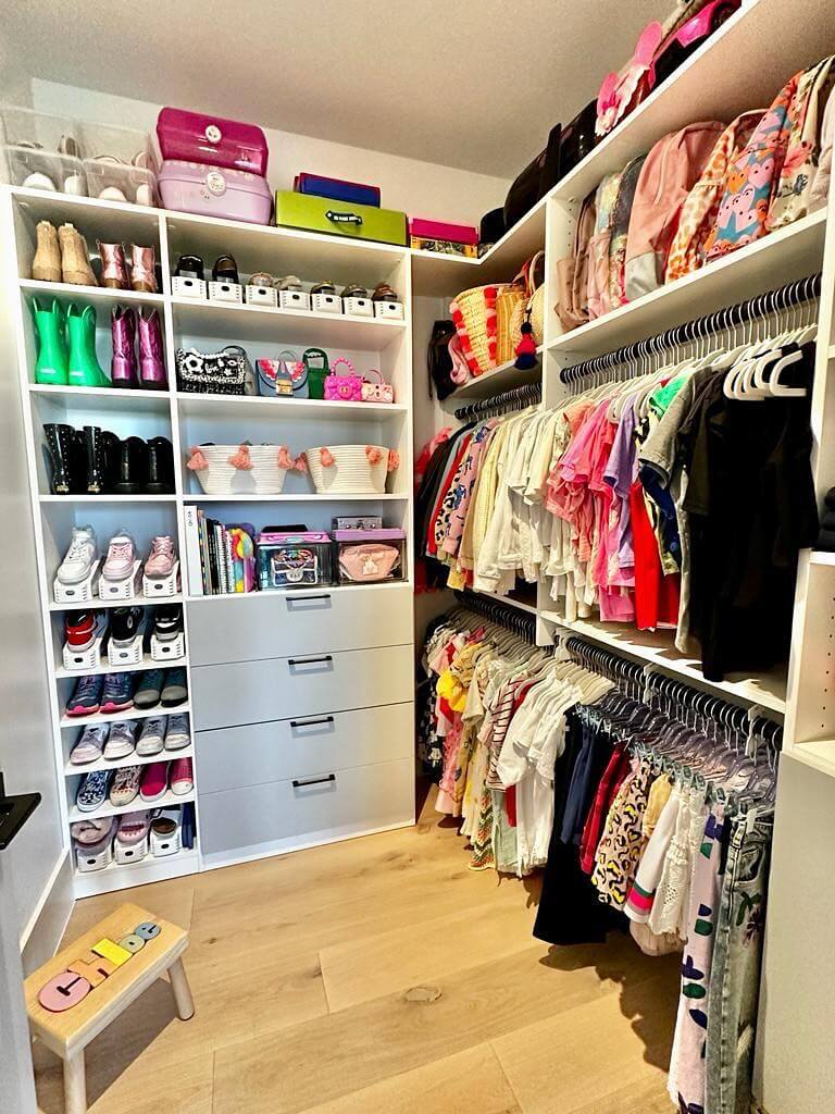 Maximize Closet Space with Tiered Shoe Shelves
