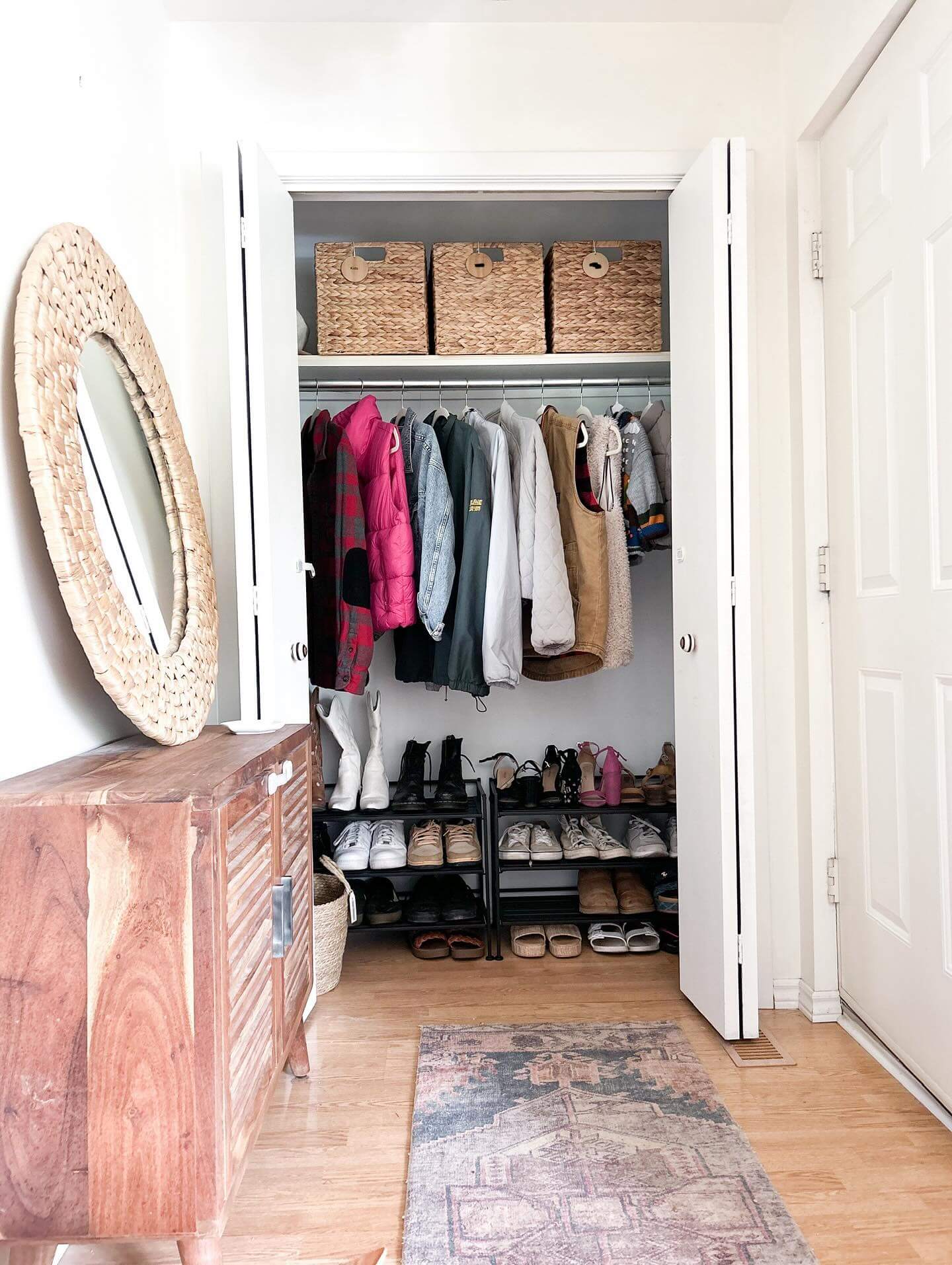 Tuck Away Out-of-Season Items on Top Closet Shelves