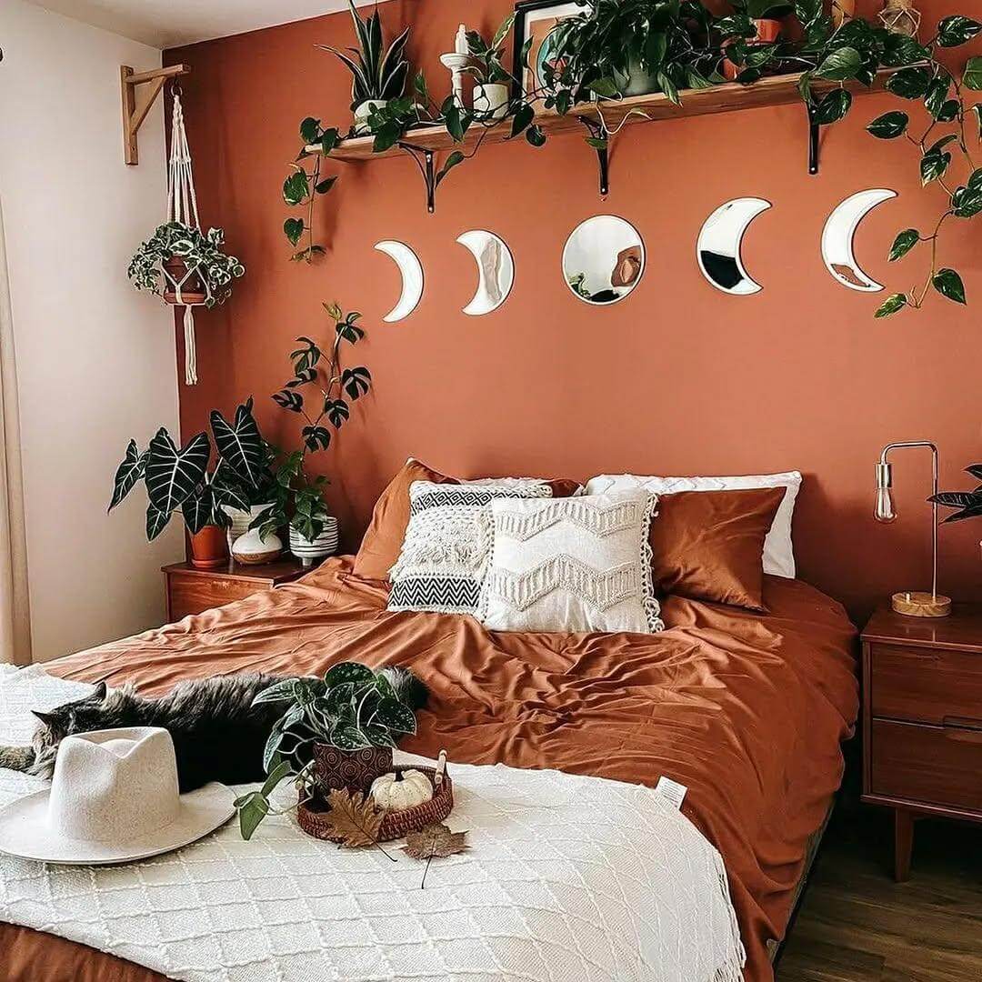 Moon Phase Mirrors Add Whimsical Wall Art