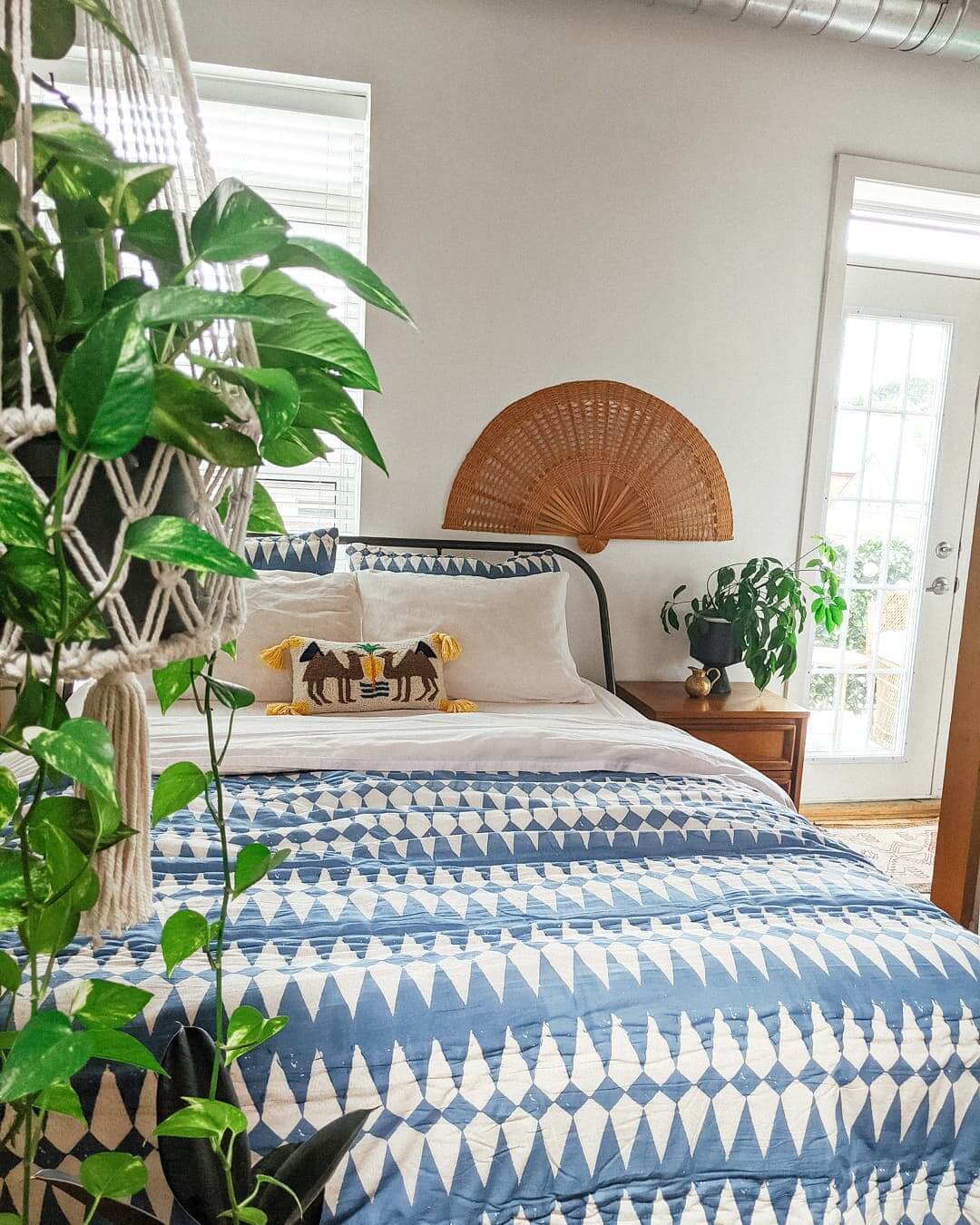 Woven Fan Wall Art Adds a Natural, Airy Focal Point