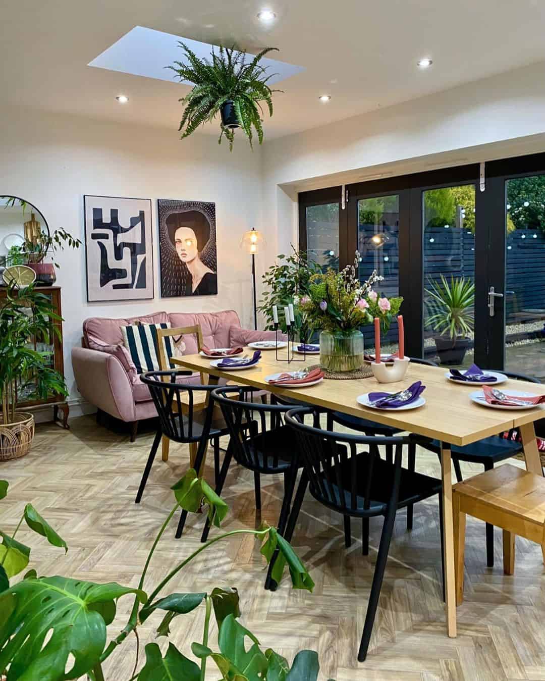 Introduce Greenery with a Hanging Fern