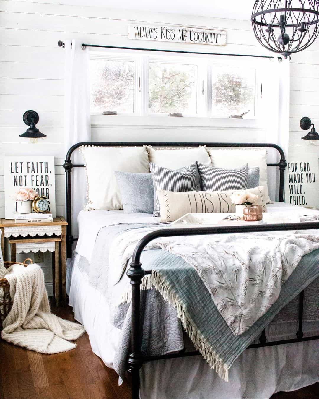 Anchor Your Bedroom with a Black Metal Bed Frame