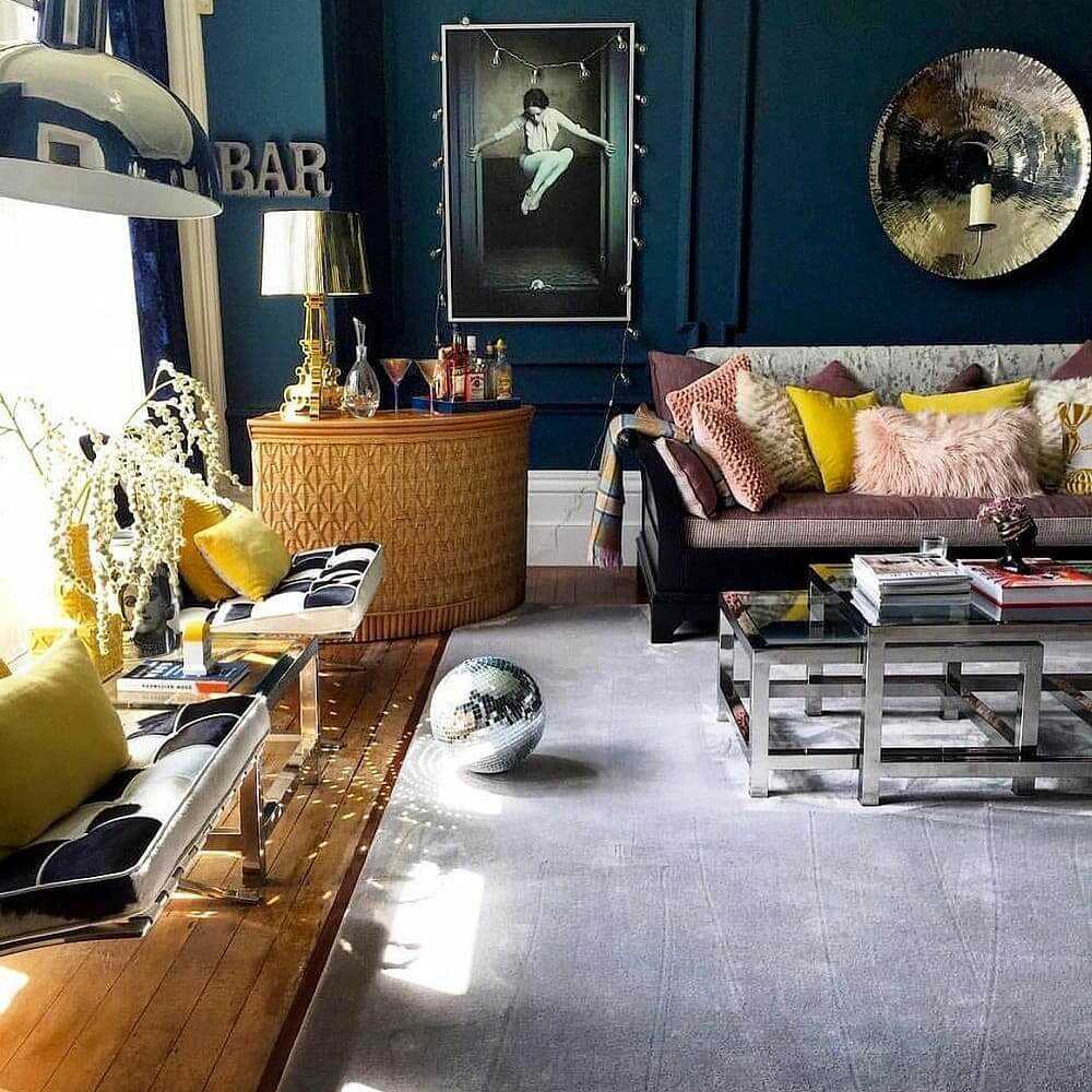 Incorporate a Curved Woven Bar for Retro Flair