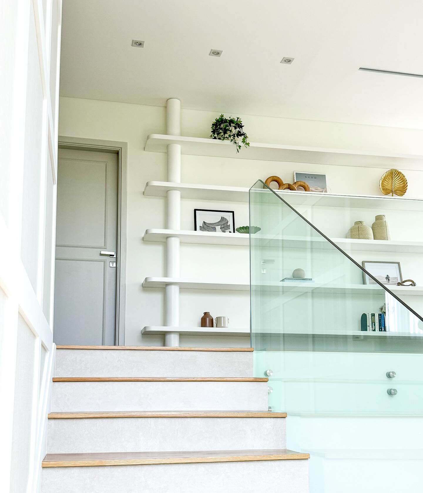 Sculptural Shelving Unit Adds Architectural Interest