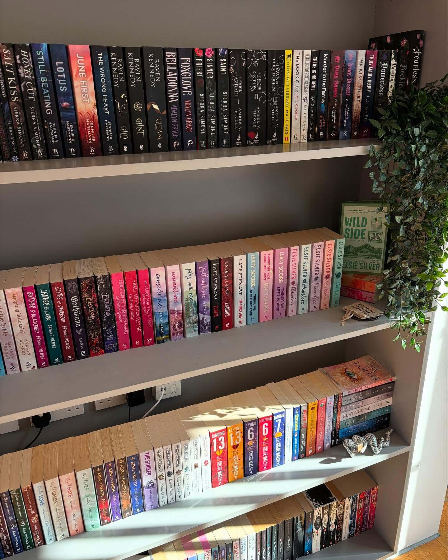 Angled Book Stacks Create a Dynamic Visual Flow