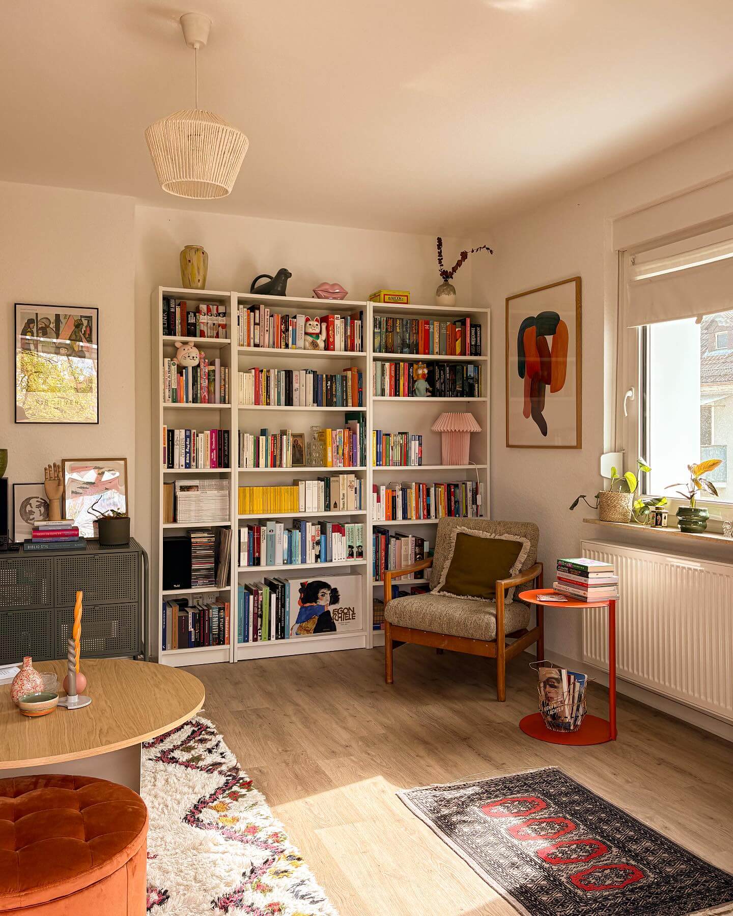 Construct a Full Wall with Modular White Units