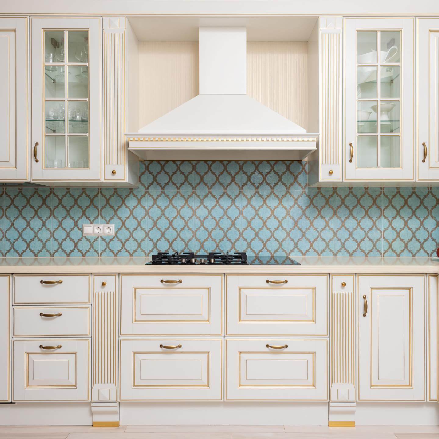Glass-front cabinets that display your best dishware