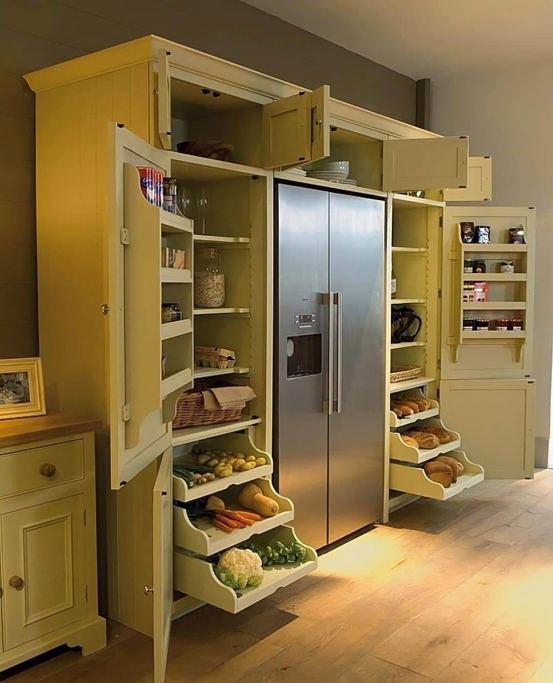 See Produce Clearly in Angled Vegetable Drawers