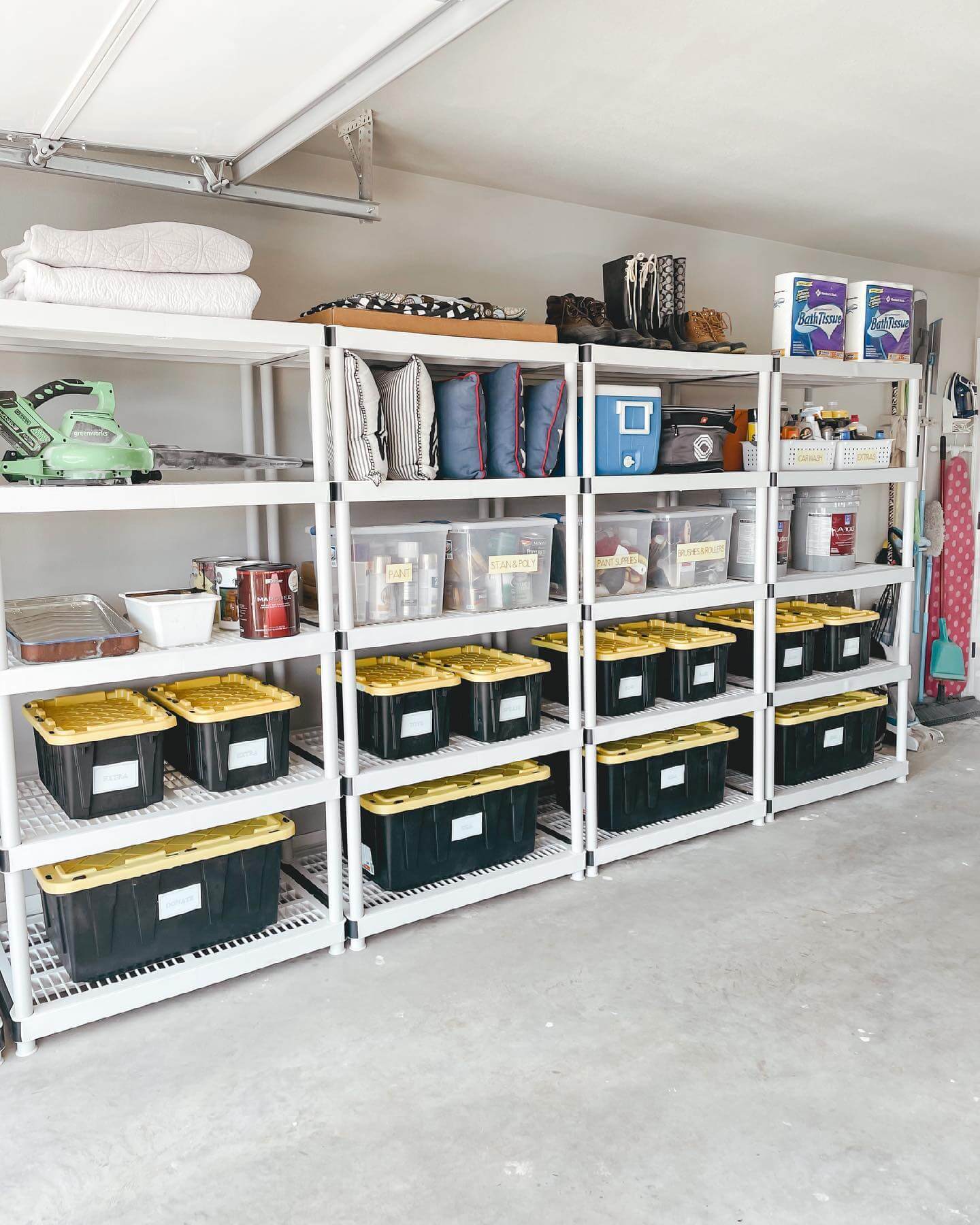 Stack Bins with Bright Lids for Uniform Storage