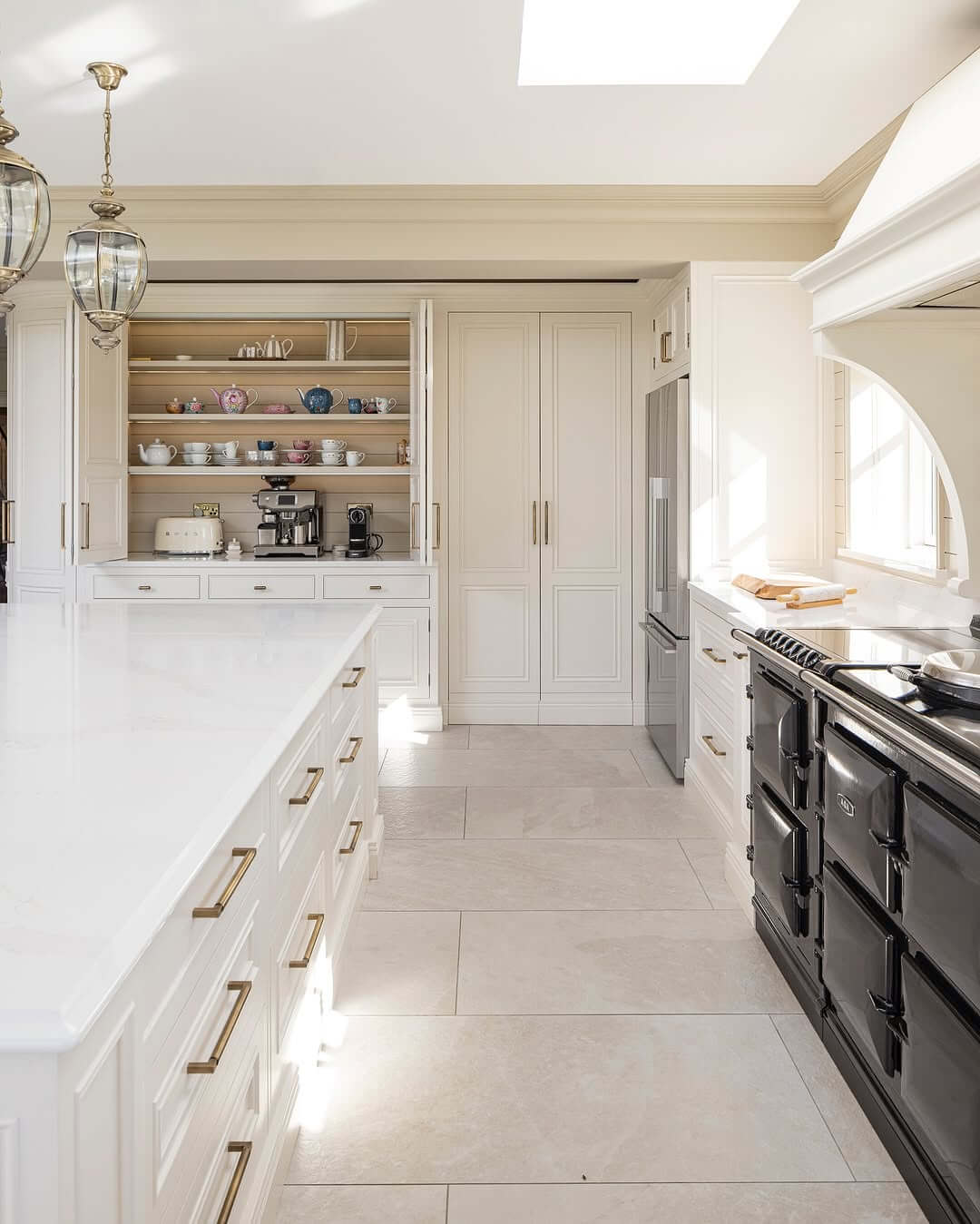 Open Shelving for a Dedicated Tea and Coffee Station