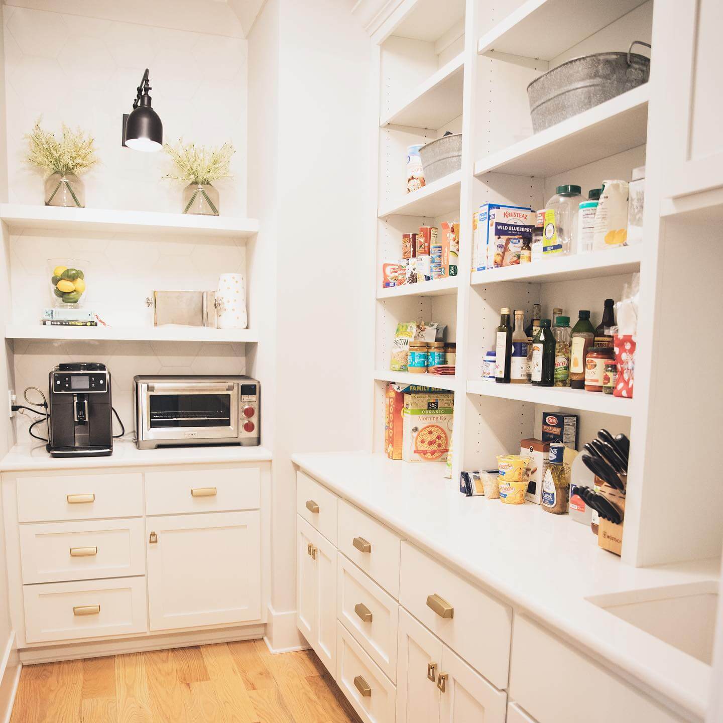 Conceal Small Appliances in Cabinet Drawers