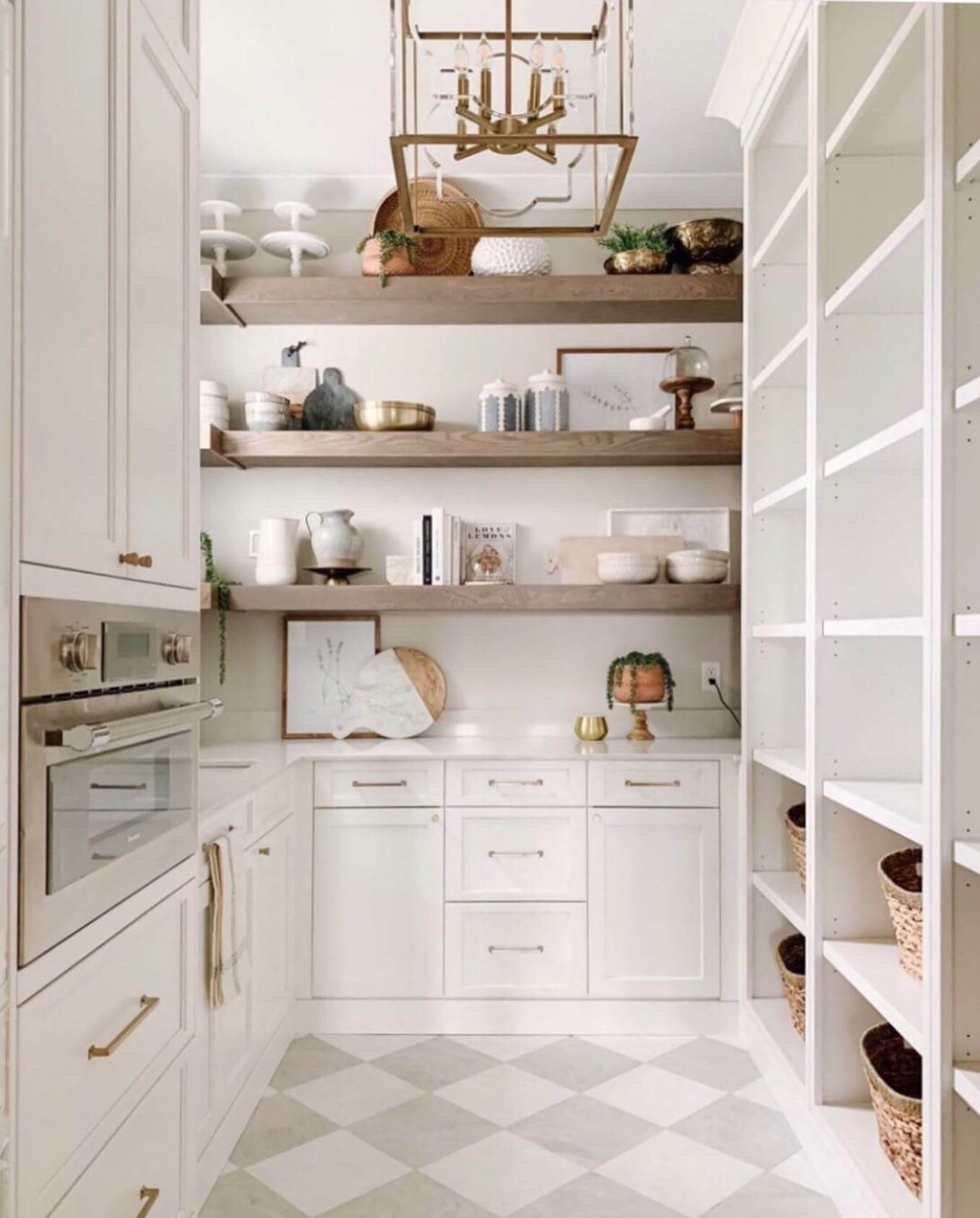 Vary Shelf Heights and Textures for Visual Interest