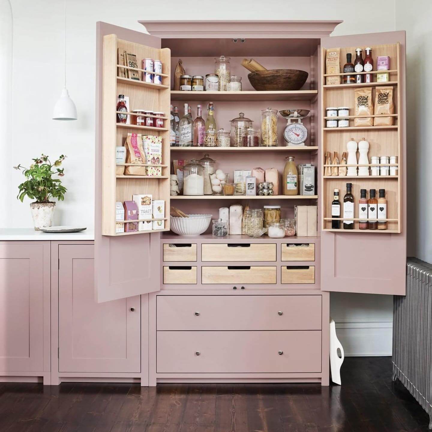 Utilize Pantry Door Space for Spices and Condiments