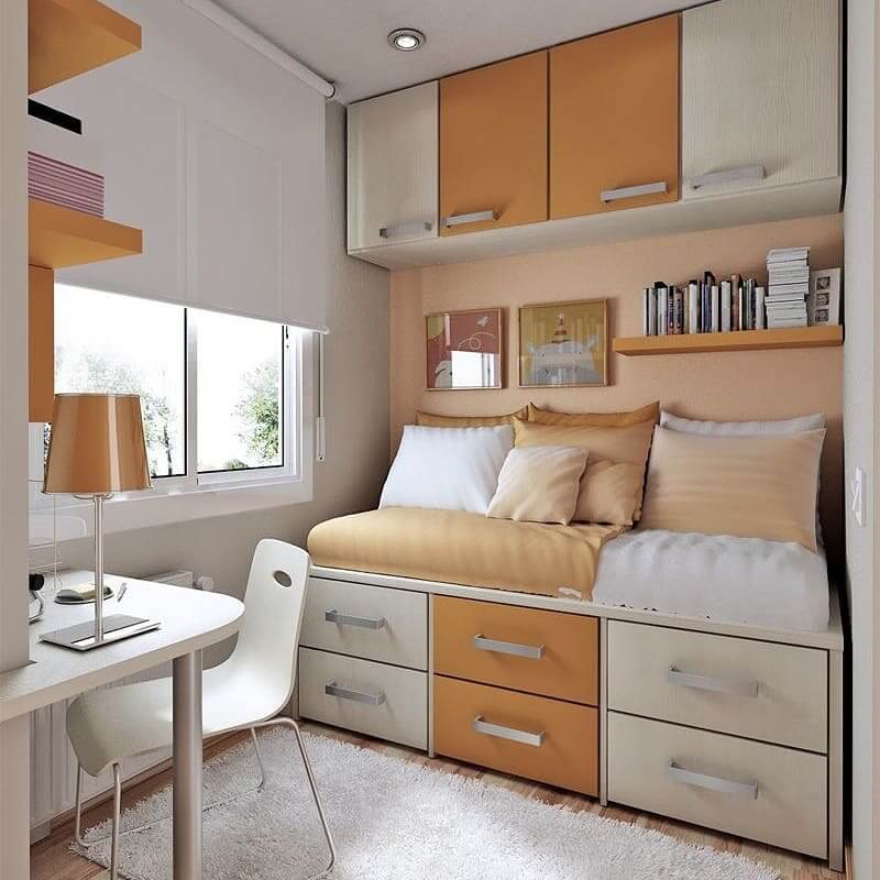 Maximize Bed Space with Built-in Drawers