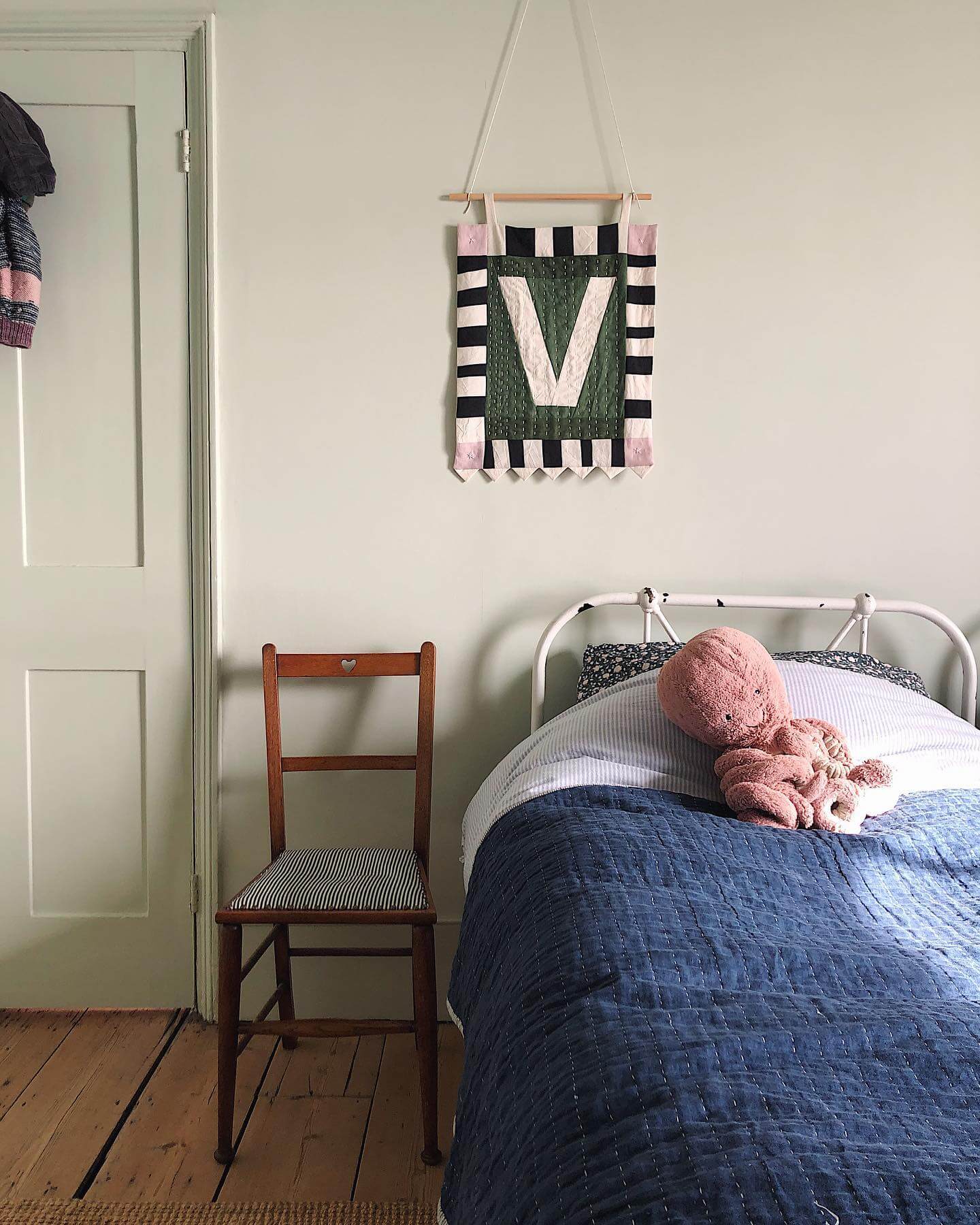 Personalize the Wall with a Quilted Monogram Hanging