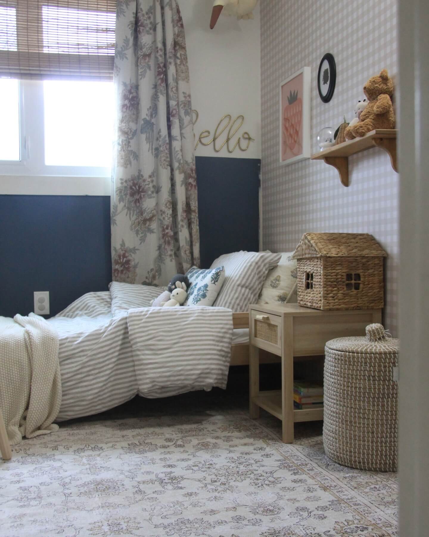 Woven House Basket for Playful Toy Storage
