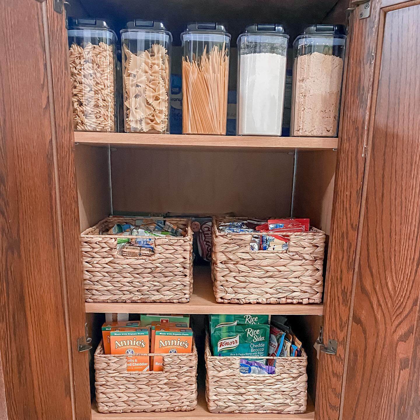 Corral Boxed Meals and Snacks in Woven Baskets
