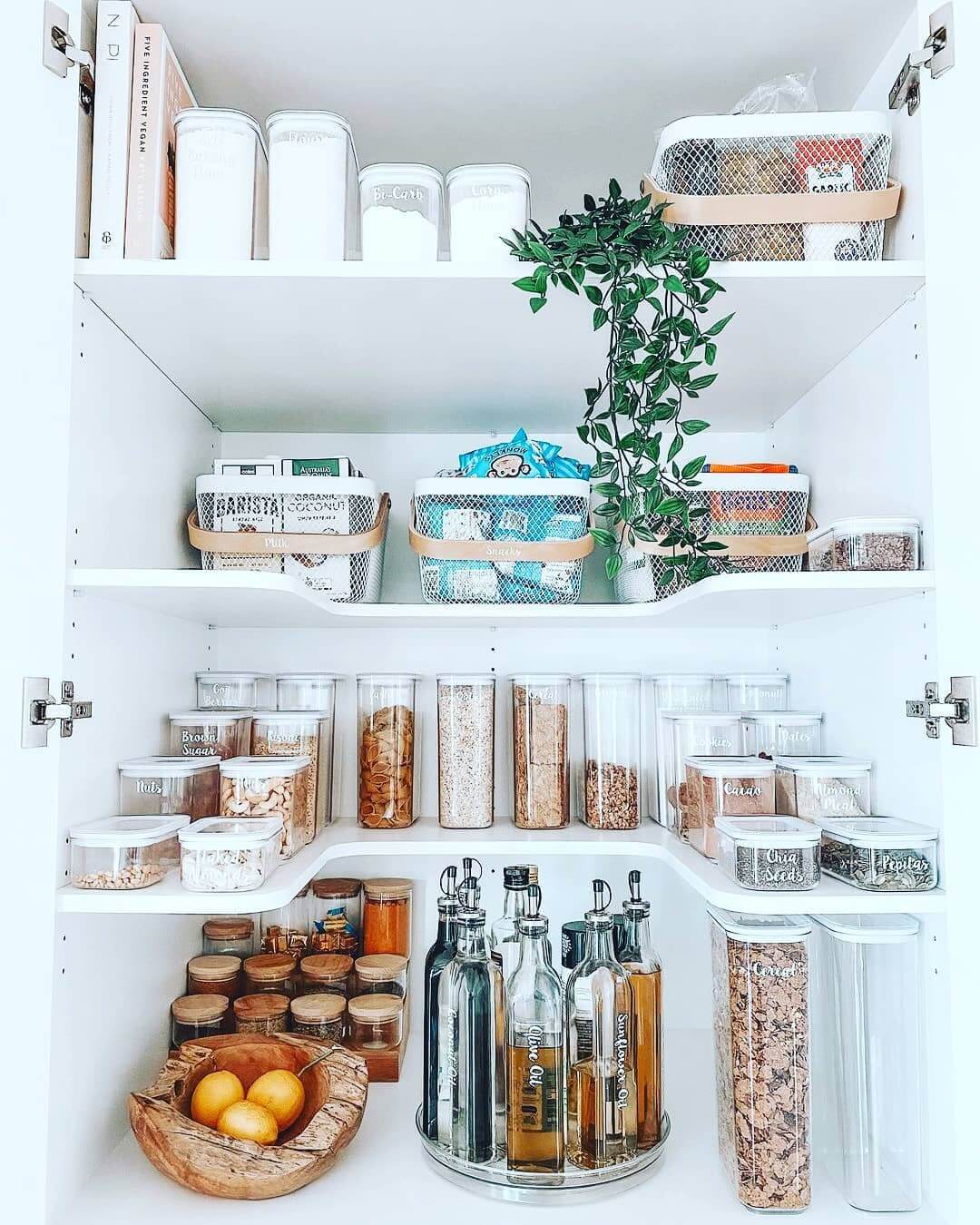 Keep Dry Goods Visible and Accessible in Clear Canisters