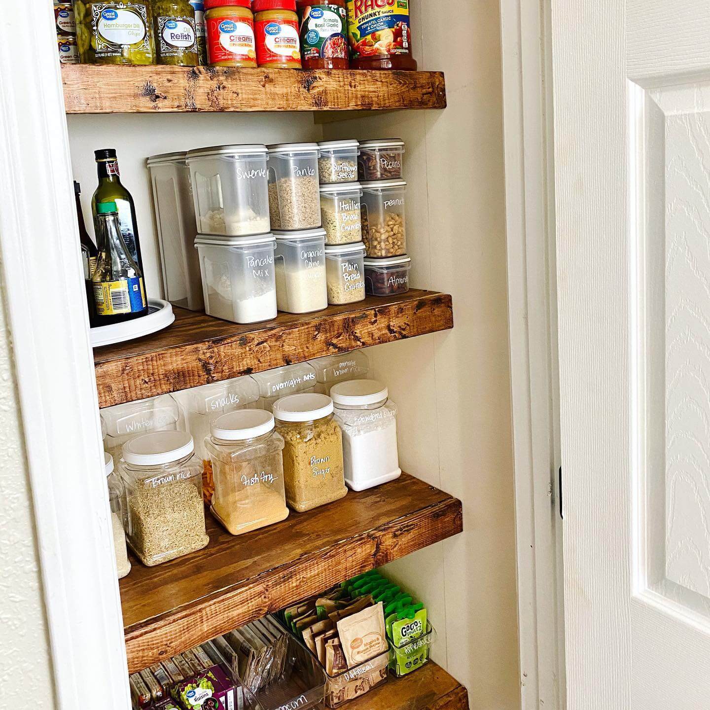 Stack Clear Square Containers for Neat Dry Goods Storage
